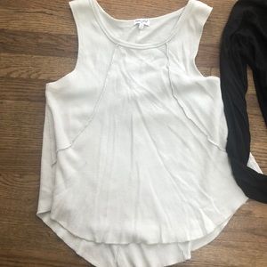 Splendid thermal sleeveless top and black wrap girls sz 14/16 all cotton